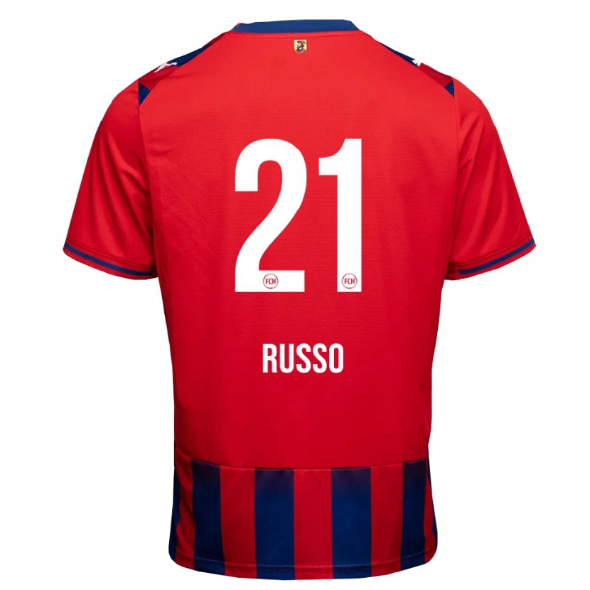 Danxen Women Gianluca Russo #21 Royal Blue White Red Home Jersey 2026/27 T-Shirt