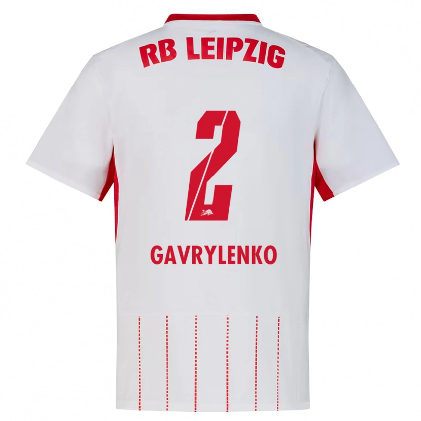 Danxen Women Oleksandr Gavrylenko #2 Red White Yellow Home Jersey 2026/27 T-Shirt