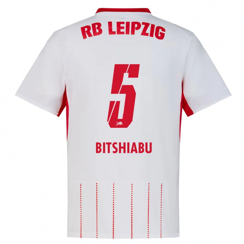 Danxen Women El Chadaille Bitshiabu #5 Red White Yellow Home Jersey 2026/27 T-Shirt