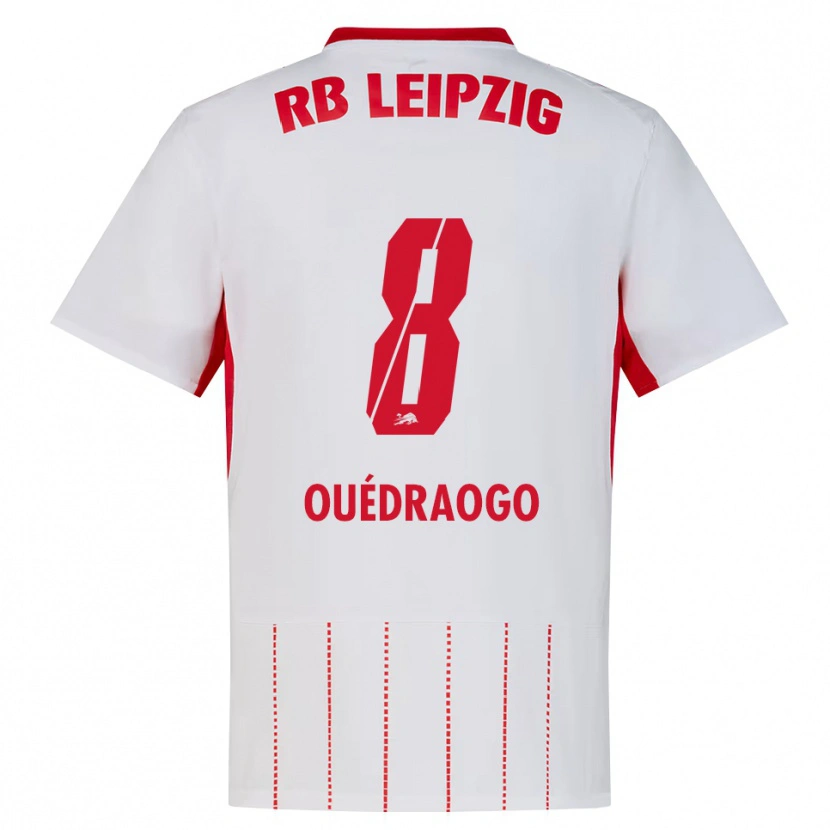 Danxen Women Assan Ouédraogo #8 Red White Yellow Home Jersey 2026/27 T-Shirt