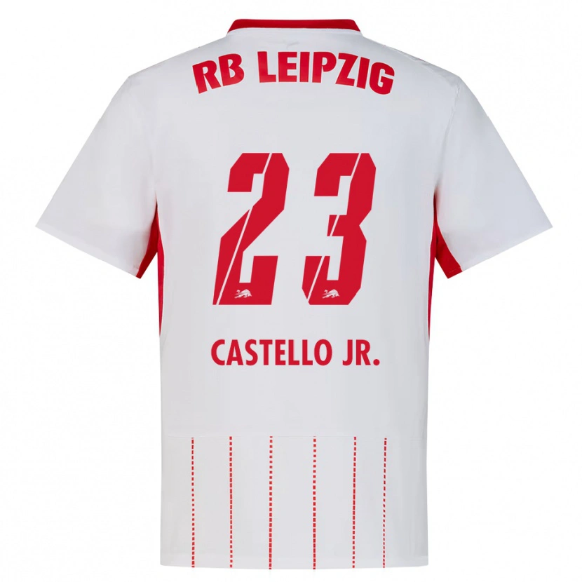 Danxen Women Castello Lukeba #23 Red White Yellow Home Jersey 2026/27 T-Shirt