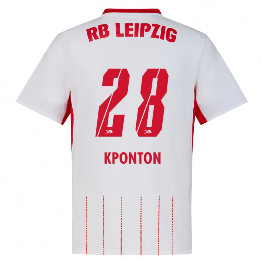 Danxen Women Marwan Kponton #28 Red White Yellow Home Jersey 2026/27 T-Shirt