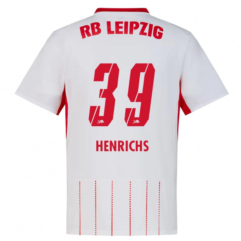 Danxen Women Benjamin Henrichs #39 Red White Yellow Home Jersey 2026/27 T-Shirt
