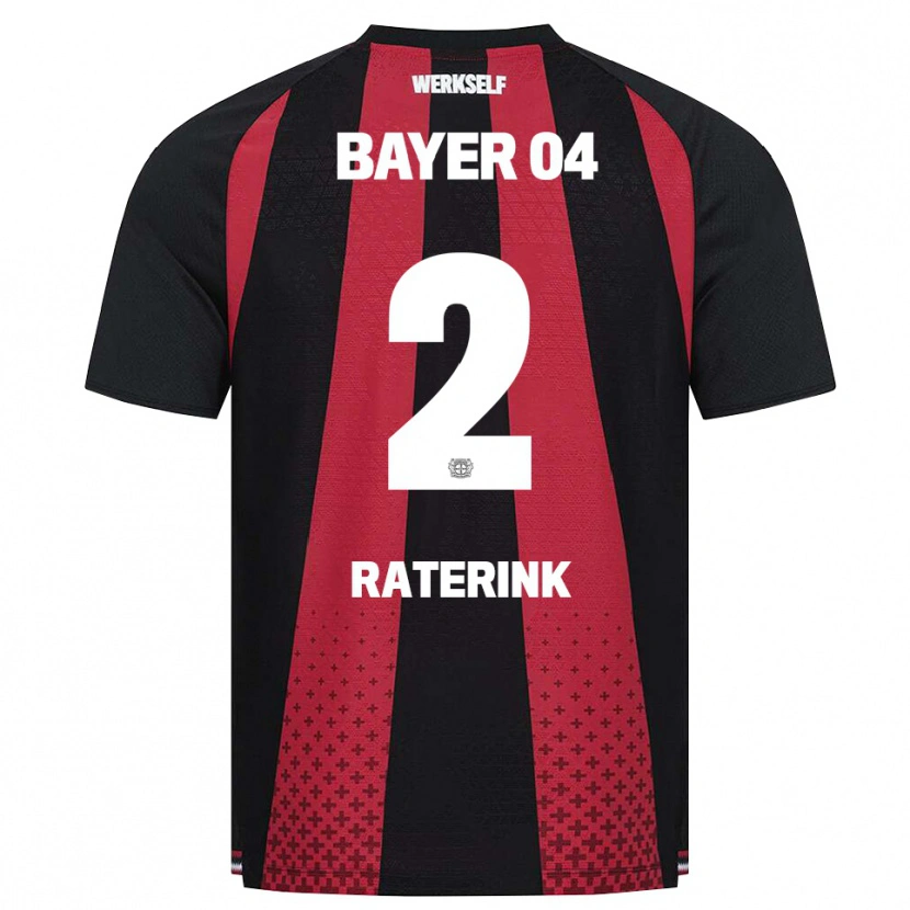 Danxen Women Othniël Raterink #2 Black White Red Home Jersey 2026/27 T-Shirt