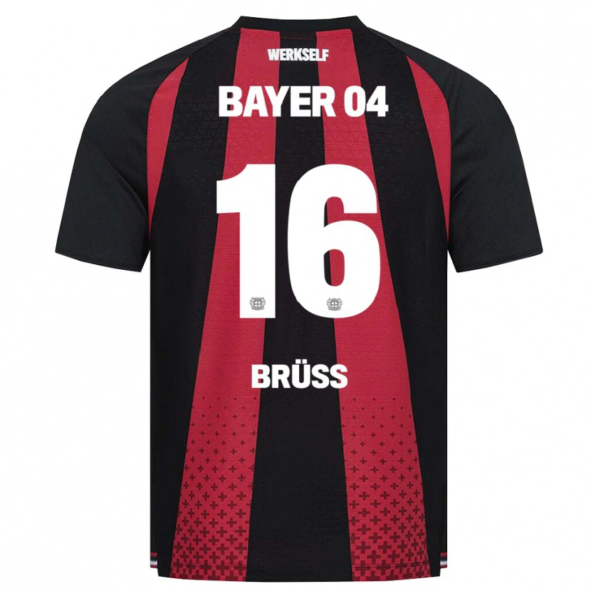 Danxen Women Tom Brüss #16 Black White Red Home Jersey 2026/27 T-Shirt