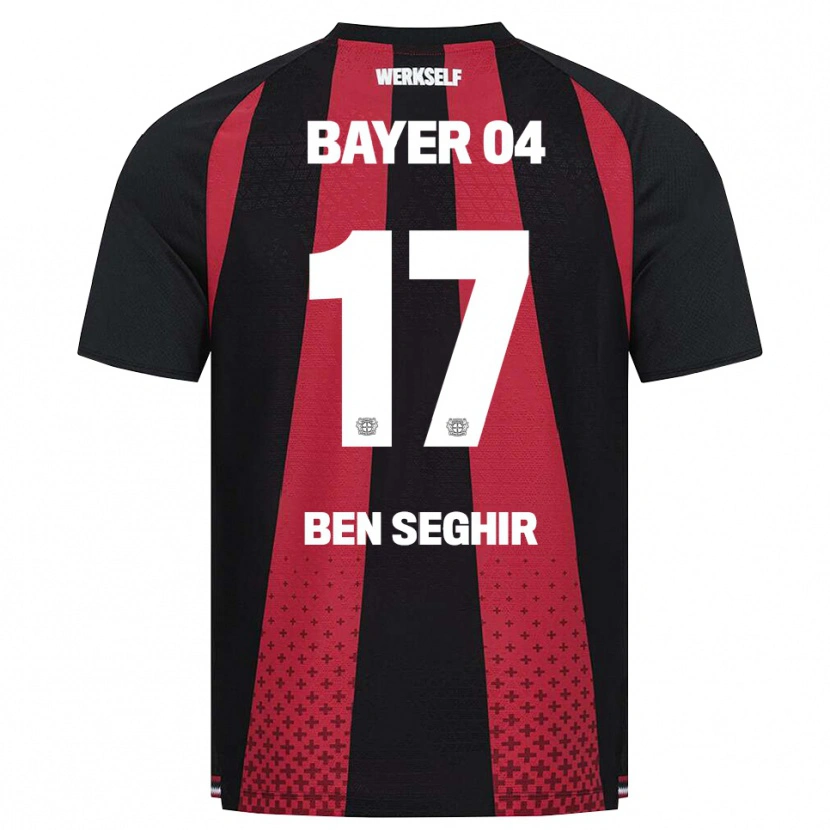 Danxen Women Eliesse Ben Seghir #17 Black White Red Home Jersey 2026/27 T-Shirt