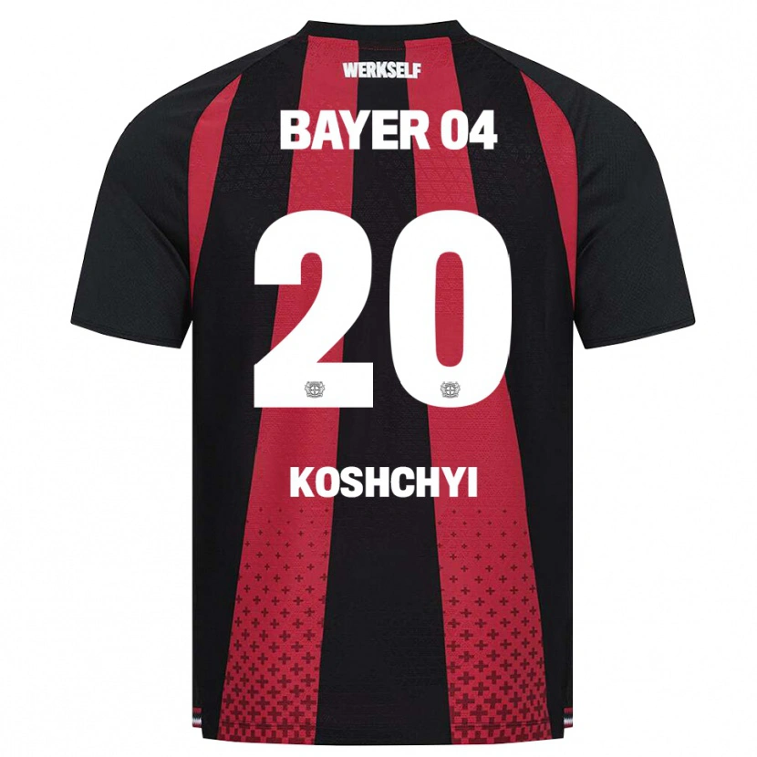 Danxen Women Yegor Koshchyi #20 Black White Red Home Jersey 2026/27 T-Shirt