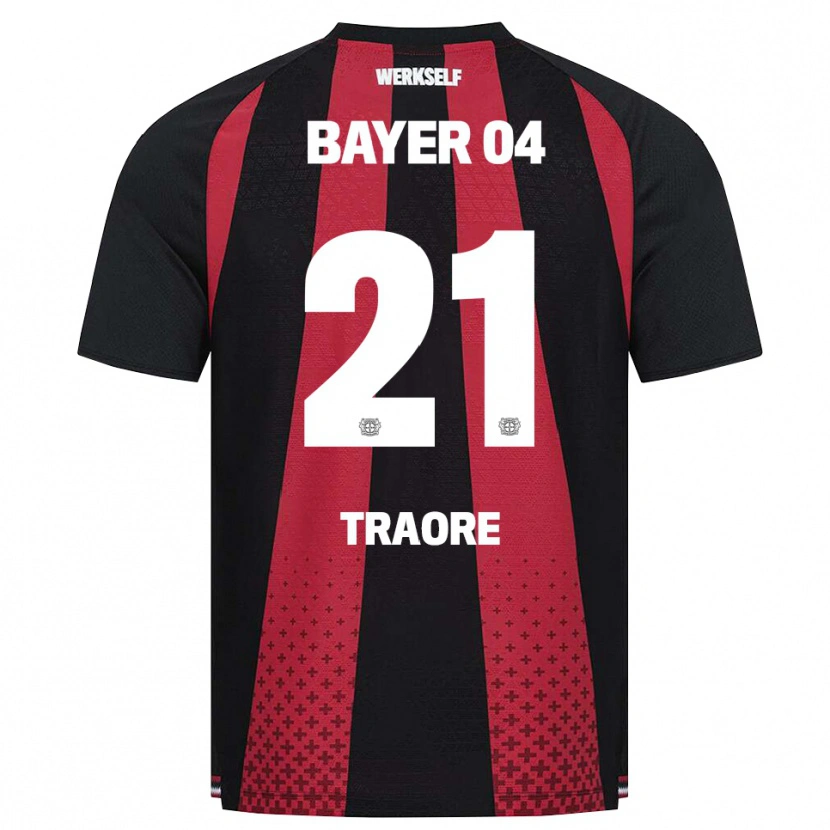 Danxen Women Amaël-Demba Traoré #21 Black White Red Home Jersey 2026/27 T-Shirt