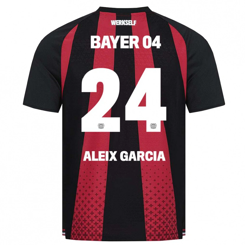 Danxen Women Aleix García #24 Black White Red Home Jersey 2026/27 T-Shirt