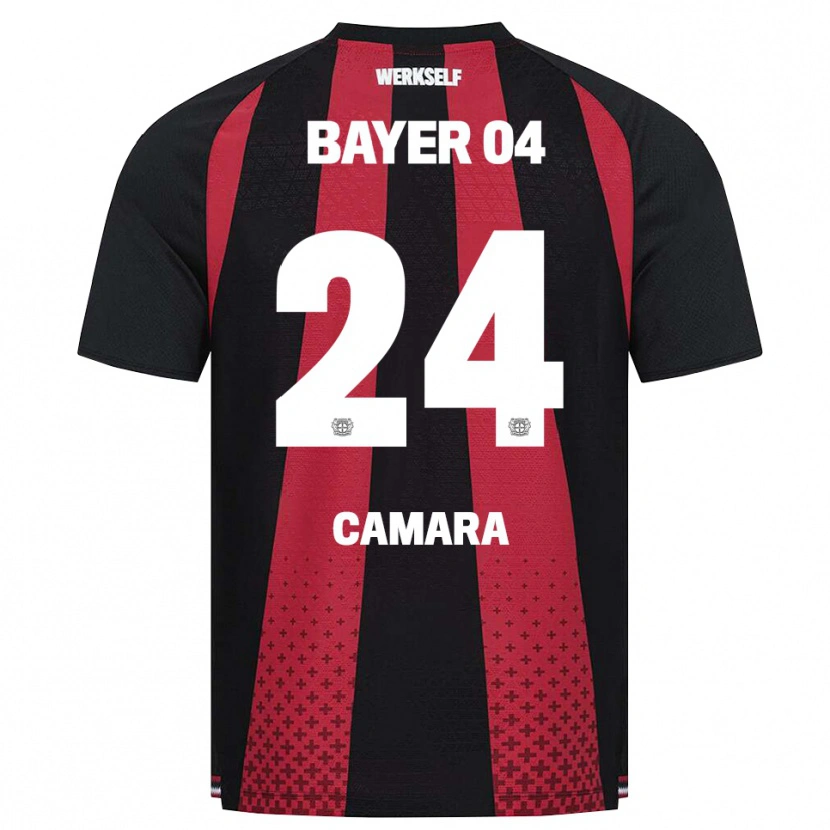 Danxen Women Nourdine Camara #24 Black White Red Home Jersey 2026/27 T-Shirt