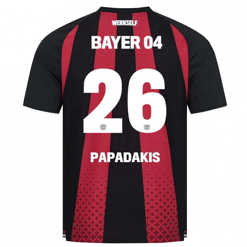 Danxen Women Konstantinos Papadakis #26 Black White Red Home Jersey 2026/27 T-Shirt