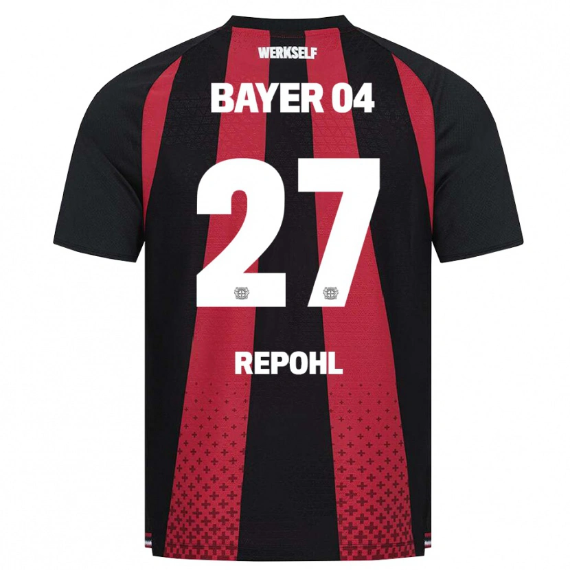 Danxen Women Friederike Repohl #27 Black White Red Home Jersey 2026/27 T-Shirt
