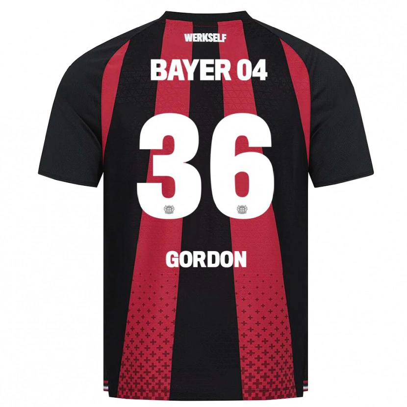 Danxen Women Max Gordon #36 Black White Red Home Jersey 2026/27 T-Shirt