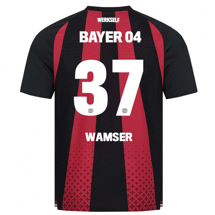 Danxen Women Carlotta Wamser #37 Black White Red Home Jersey 2026/27 T-Shirt