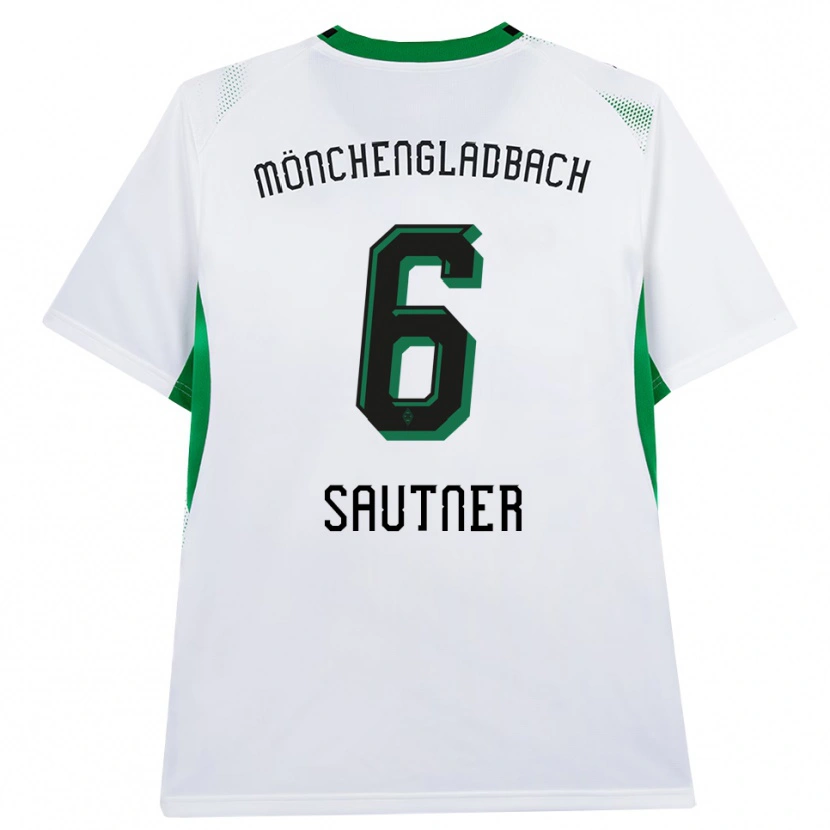 Danxen Women Piet Sautner #6 White Black Green Home Jersey 2026/27 T-Shirt