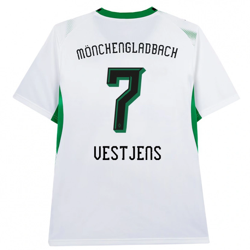 Danxen Women Kenny Vestjens #7 White Black Green Home Jersey 2026/27 T-Shirt