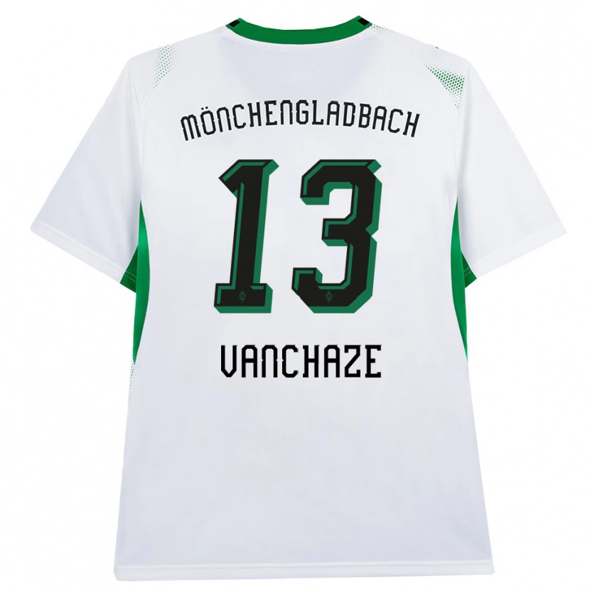 Danxen Women Charly Vanchaze #13 White Black Green Home Jersey 2026/27 T-Shirt