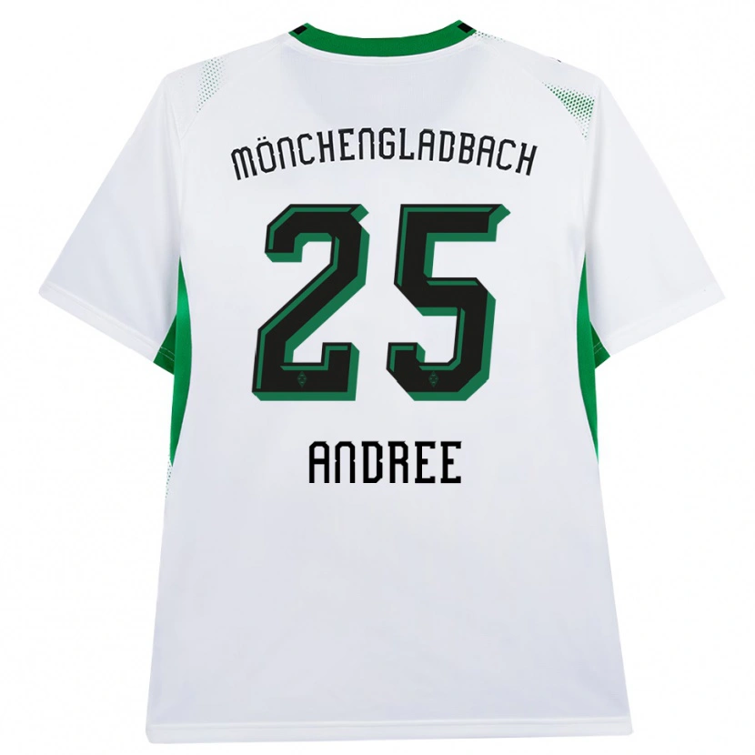 Danxen Women Lukas Andree #25 White Black Green Home Jersey 2026/27 T-Shirt