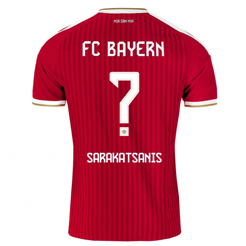 Danxen Women Angelos Sarakatsanis #0 Red White Blue Home Jersey 2026/27 T-Shirt