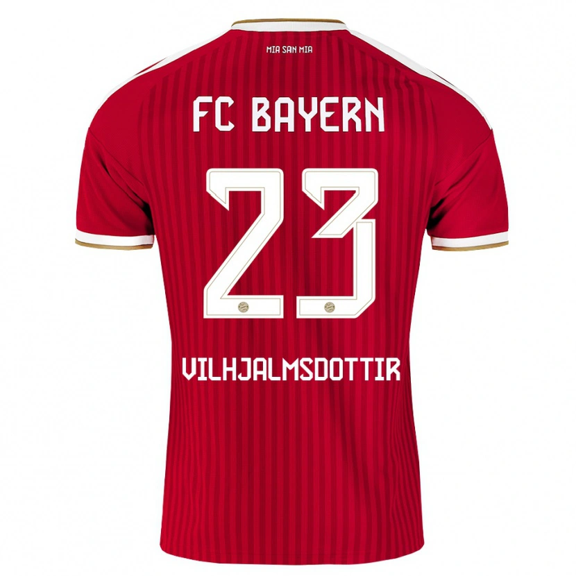 Danxen Women Karolina Lea Vilhjalmsdottir #23 Red White Blue Home Jersey 2026/27 T-Shirt