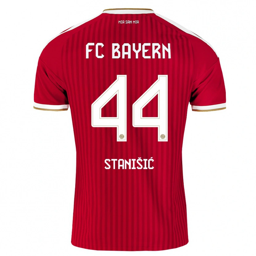 Danxen Women Josip Stanisic #44 Red White Blue Home Jersey 2026/27 T-Shirt