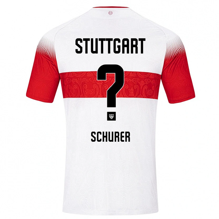 Danxen Women Leon Schürer #0 White Red Yellow Home Jersey 2026/27 T-Shirt