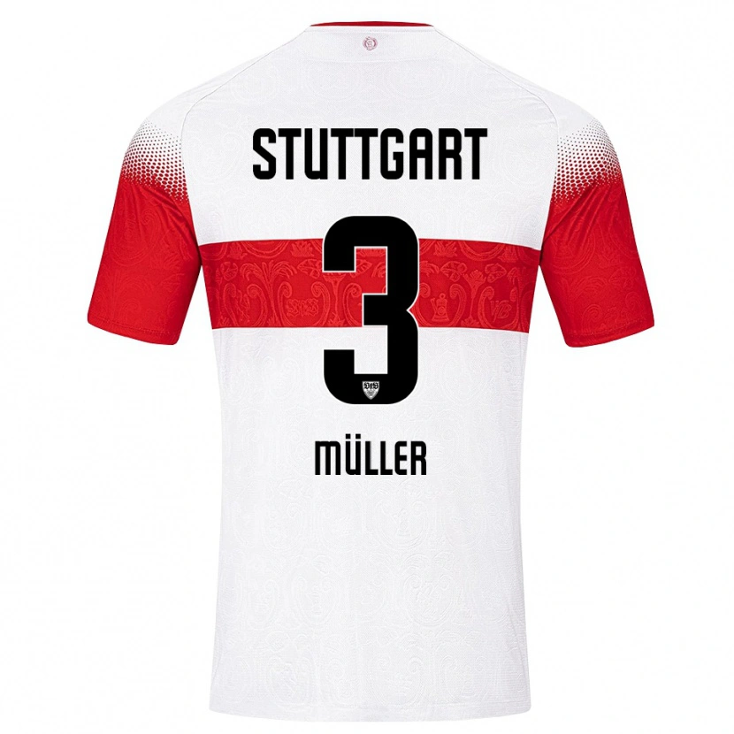 Danxen Women Lenelotte Müller #3 White Red Yellow Home Jersey 2026/27 T-Shirt