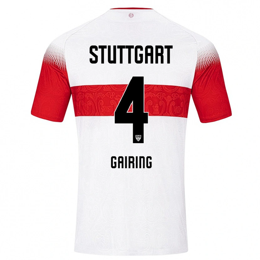 Danxen Women Nadine Gairing #4 White Red Yellow Home Jersey 2026/27 T-Shirt