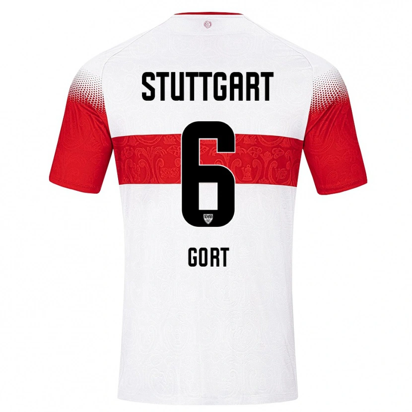 Danxen Women Felix Gort #6 White Red Yellow Home Jersey 2026/27 T-Shirt