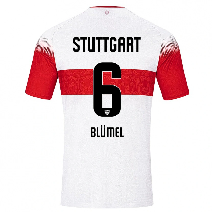 Danxen Women Charlotte Blümel #6 White Red Yellow Home Jersey 2026/27 T-Shirt