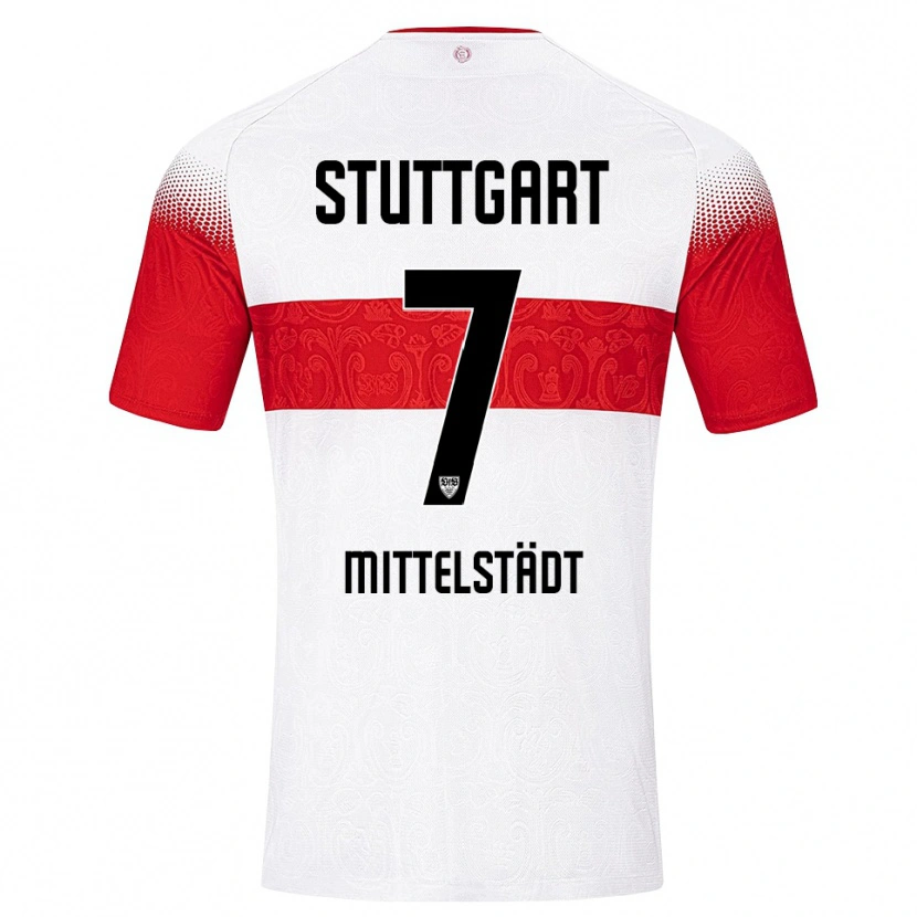 Danxen Women Maximilian Mittelstädt #7 White Red Yellow Home Jersey 2026/27 T-Shirt