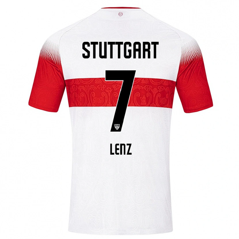 Danxen Women Vadim Lenz #7 White Red Yellow Home Jersey 2026/27 T-Shirt