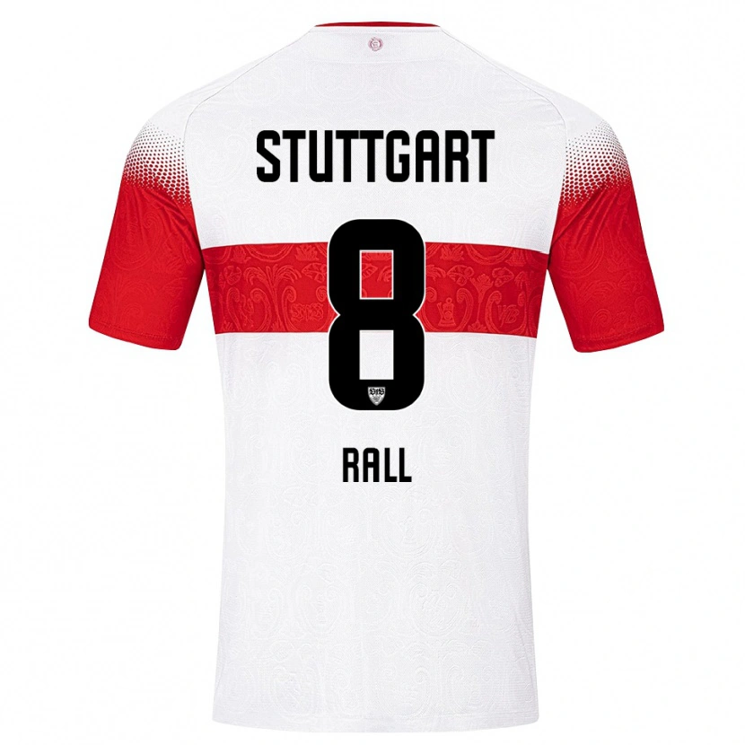 Danxen Women Maximiliane Rall #8 White Red Yellow Home Jersey 2026/27 T-Shirt
