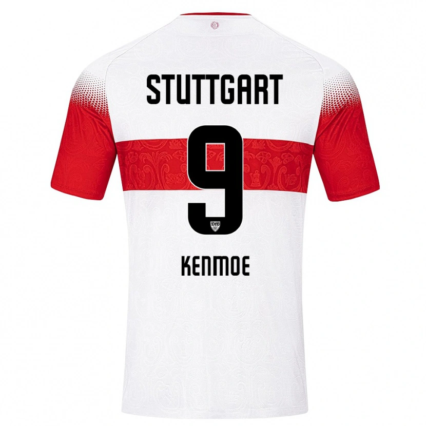 Danxen Women Brayann Kenmoe #9 White Red Yellow Home Jersey 2026/27 T-Shirt