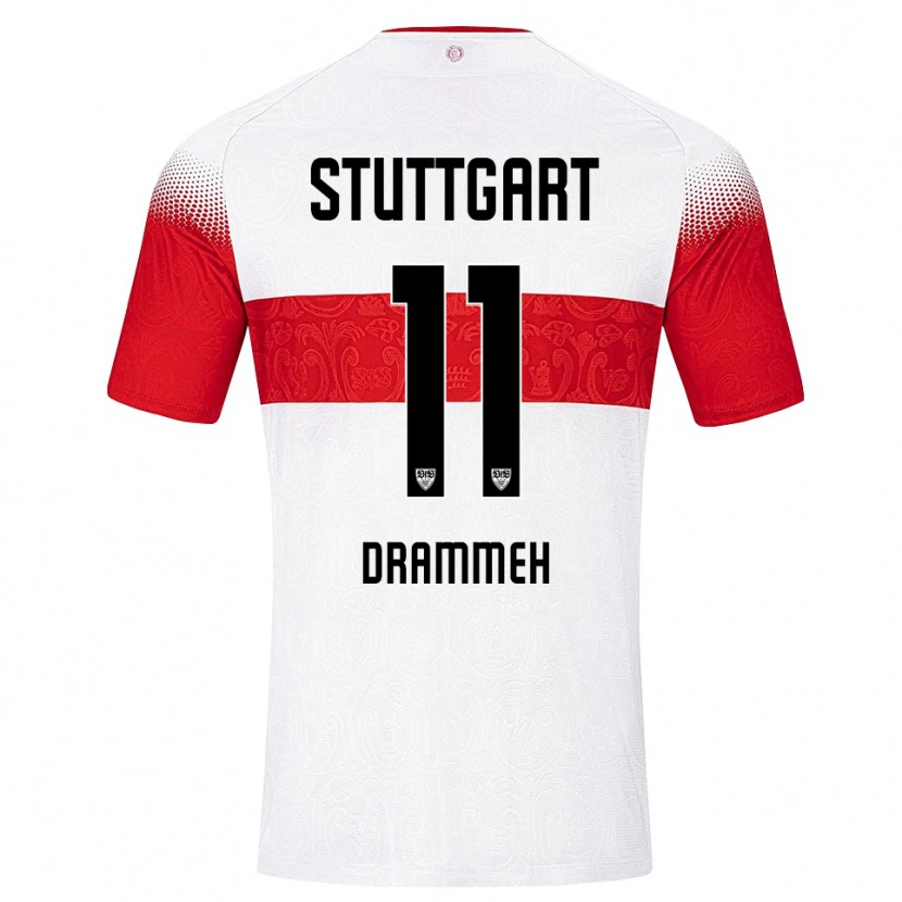 Danxen Women Mohamed Drammeh #11 White Red Yellow Home Jersey 2026/27 T-Shirt