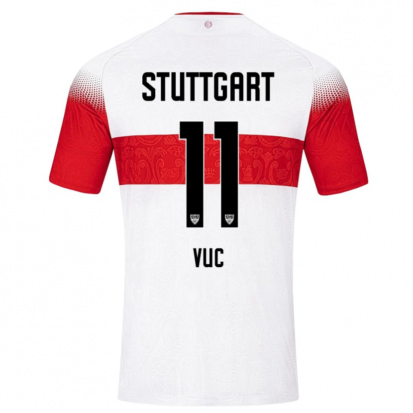 Danxen Women Patrick Vuc #11 White Red Yellow Home Jersey 2026/27 T-Shirt