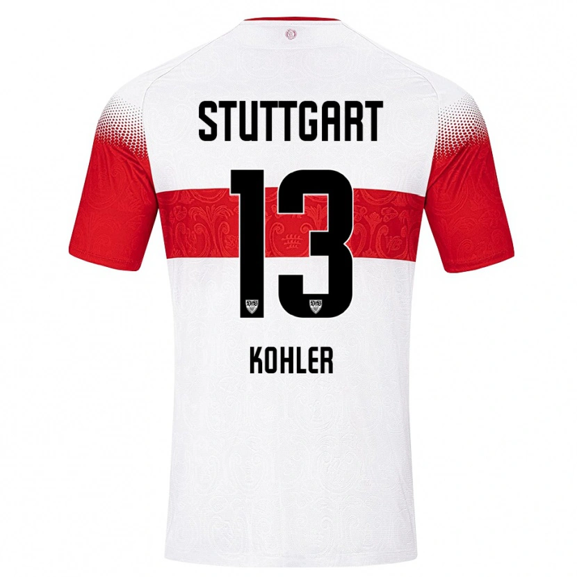 Danxen Women Tim Köhler #13 White Red Yellow Home Jersey 2026/27 T-Shirt
