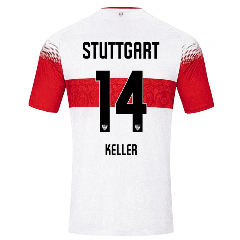 Danxen Women Maxim Keller #14 White Red Yellow Home Jersey 2026/27 T-Shirt