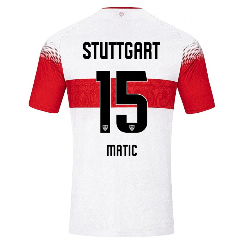 Danxen Women Nikolas Matic #15 White Red Yellow Home Jersey 2026/27 T-Shirt