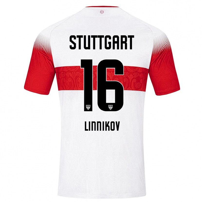 Danxen Women Vsevolod Linnikov #16 White Red Yellow Home Jersey 2026/27 T-Shirt