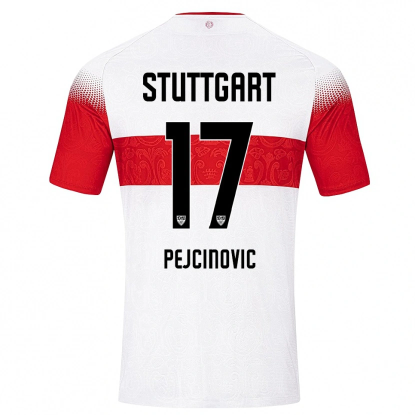 Danxen Women Dzenan Pejcinovic #17 White Red Yellow Home Jersey 2026/27 T-Shirt