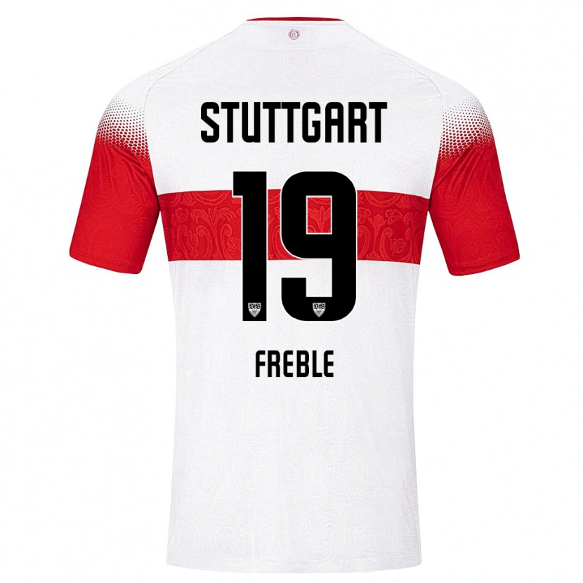 Danxen Women Kenny Freßle #19 White Red Yellow Home Jersey 2026/27 T-Shirt