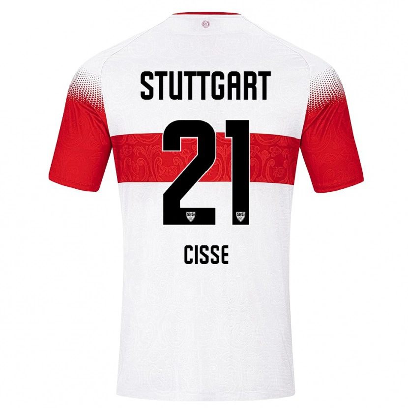Danxen Women Moussa Cissé #21 White Red Yellow Home Jersey 2026/27 T-Shirt