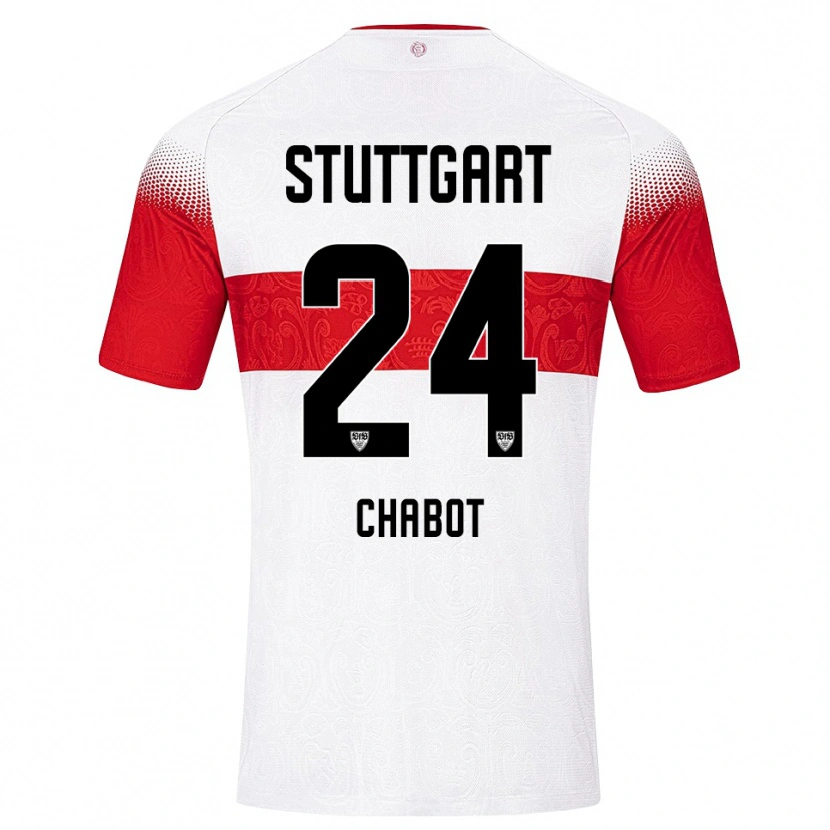 Danxen Women Jeff Chabot #24 White Red Yellow Home Jersey 2026/27 T-Shirt