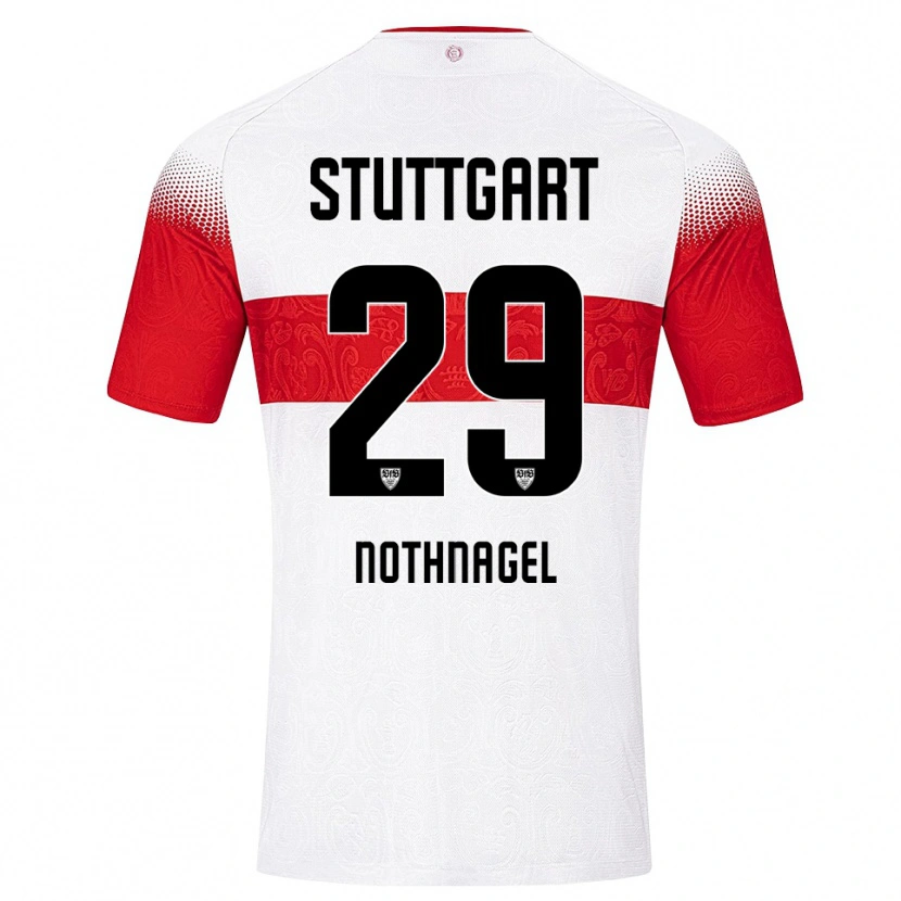 Danxen Women Dominik Nothnagel #29 White Red Yellow Home Jersey 2026/27 T-Shirt