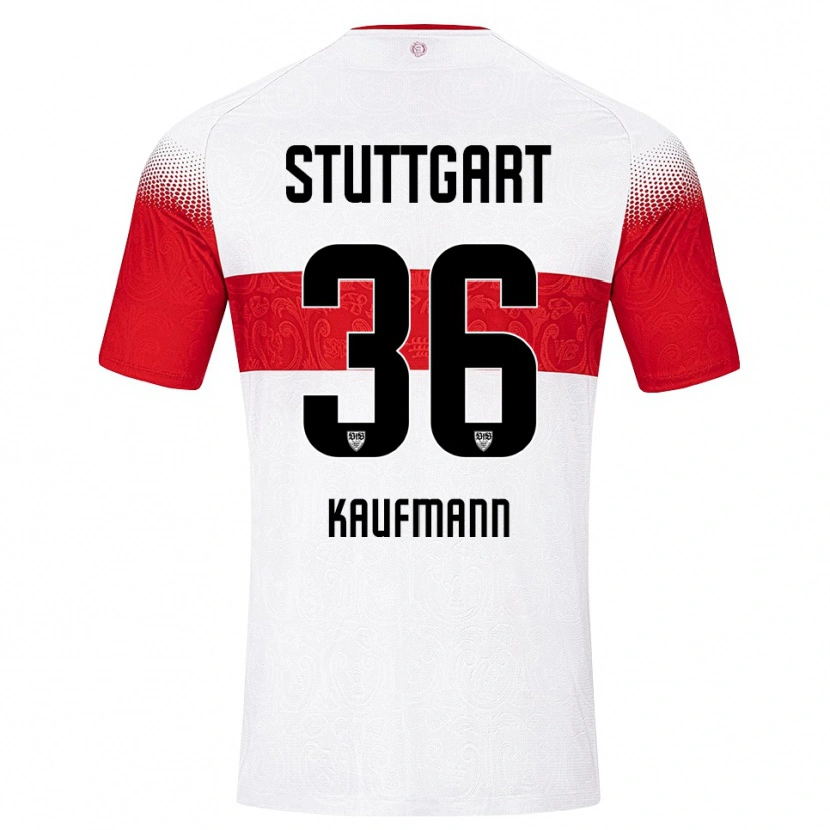 Danxen Women Tino Kaufmann #36 White Red Yellow Home Jersey 2026/27 T-Shirt