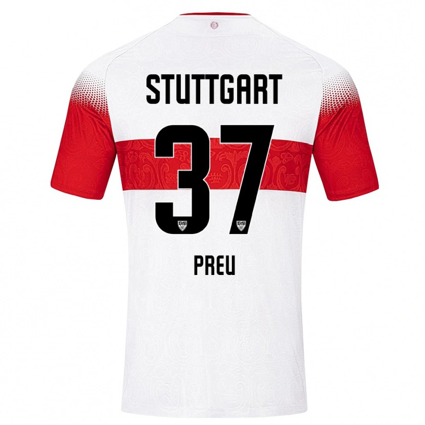 Danxen Women David Preu #37 White Red Yellow Home Jersey 2026/27 T-Shirt