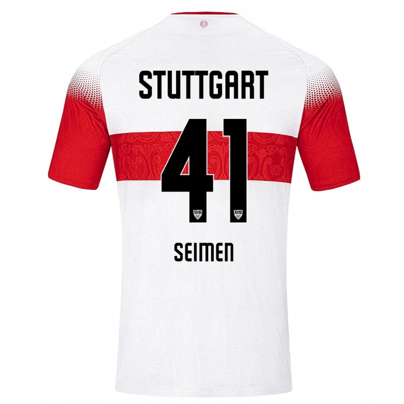Danxen Women Dennis Seimen #41 White Red Yellow Home Jersey 2026/27 T-Shirt