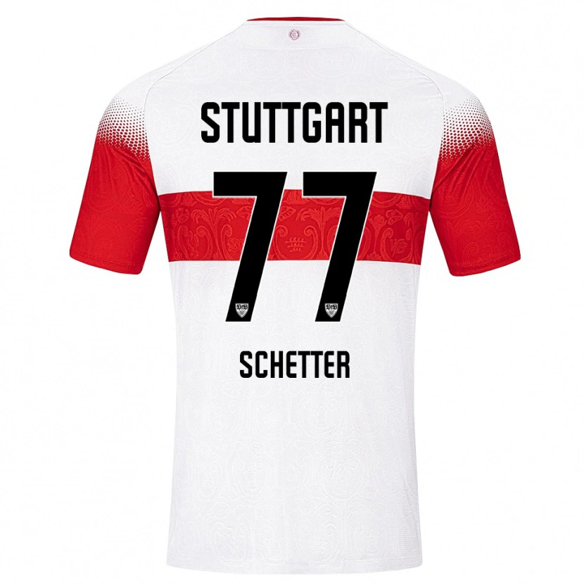 Danxen Women Leonie Schetter #77 White Red Yellow Home Jersey 2026/27 T-Shirt