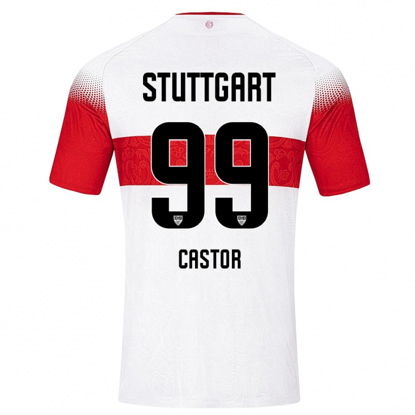Danxen Women Gillian Castor #99 White Red Yellow Home Jersey 2026/27 T-Shirt